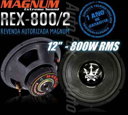 Subwoofer Magnum Rex 12 Polegadas 800w Rms Alto Falante Som